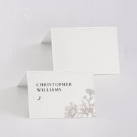 Rustic Botanical Frame Place Cards Pure White Signature