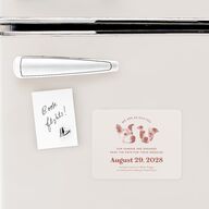 Custom Pet Portrait Save The Date Magnets Desert Rose Magnet Paper