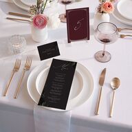 Vintage Gothic Place Cards Licorice Signature