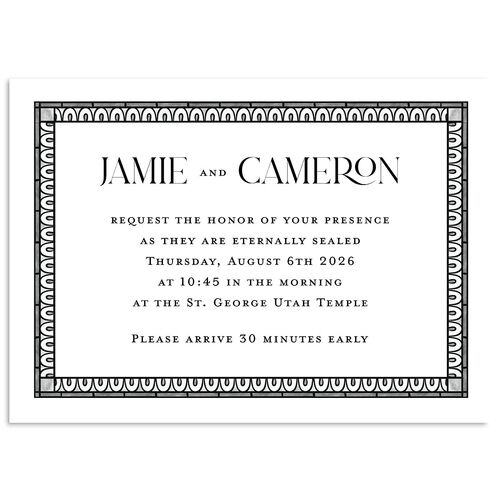 Church Stained Glass Wedding Response Cards Licorice Signature Standard