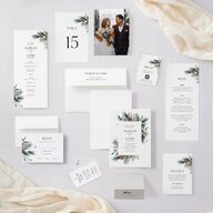 Rustic Pine Place Cards Eucalyptus Signature