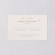 Butterfly Botanical All-in-One Wedding Invitations Pure White Signature Light Both Recipient and Return Addresses No