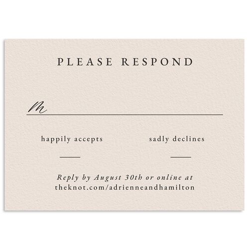 Beach Monogram Wedding Response Cards Baby Blue Signature Standard