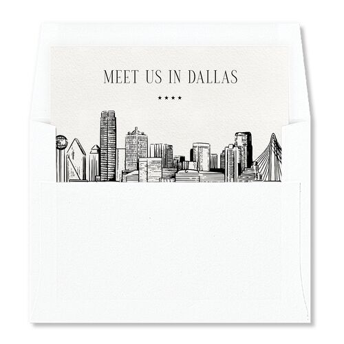 Dallas Skyline Envelope Liners Midnight Standard