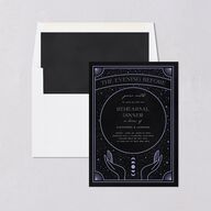Written In The Stars Rehearsal Dinner Invitations Midnight Signature Blank Standard