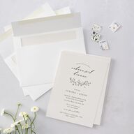 Gilded Monogram Rehearsal Dinner Invitations Dark Camo Signature Blank Standard
