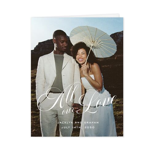 Old Money Style Photo Thank You Cards Champagne
