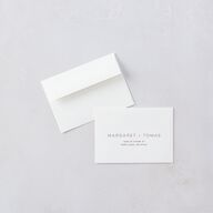 Real Talk Wedding Response Card Standard Envelopes White Sheer Lilac Return Address Signature Standard