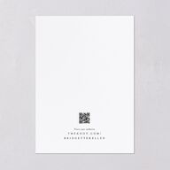 Timeless Typography Save The Date Cards Pure White Signature smooth Blank No Standard