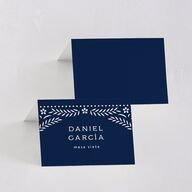 Papel Picado De Mexico Place Cards Navy Signature