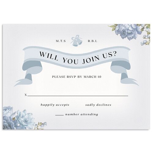 Vintage Awkward Photo Hearts Wedding Response Cards Ocean Signature Standard