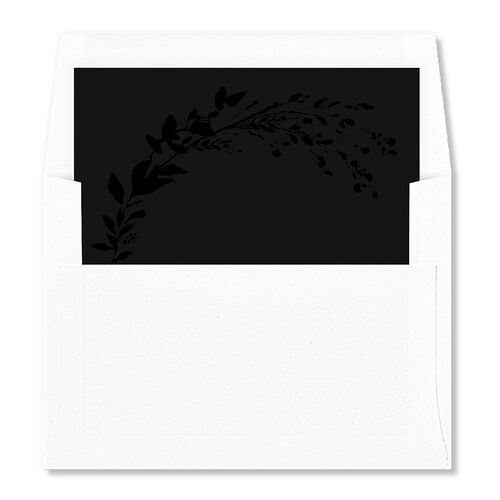 Shining Wreath Envelope Liners Midnight Standard