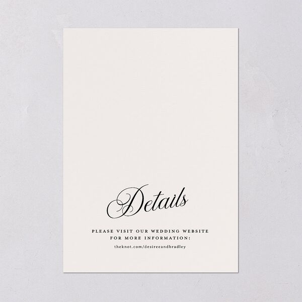 Elegant Hollywood Calligraphy Wedding Invitations Linen Signature Blank No Standard