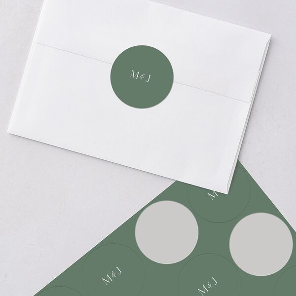Rustic Pine Wedding Stickers Eucalyptus Sticker