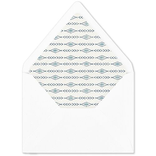 Vintage Mountain Euro Envelope Liners Dusty Blue Luxe