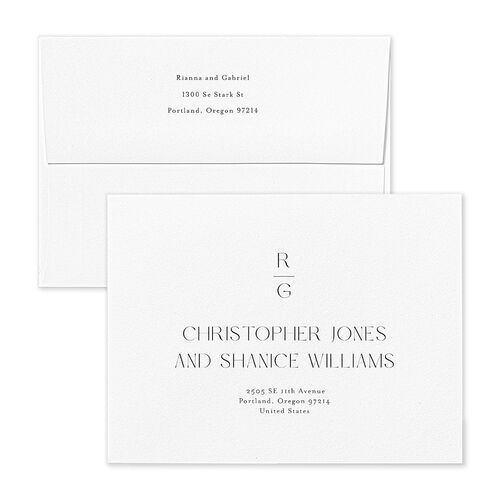 Bohemian Altar Thank You Card Envelopes Terracotta Fawn Both Recipient and Return Addresses Signature Standard