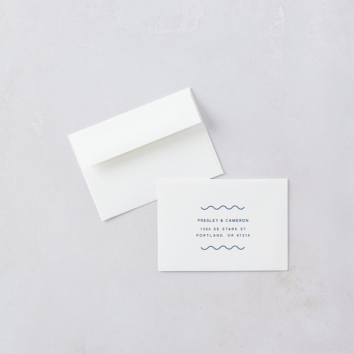 Cabana Stripes Wedding Response Cards Lemon Signature Standard
