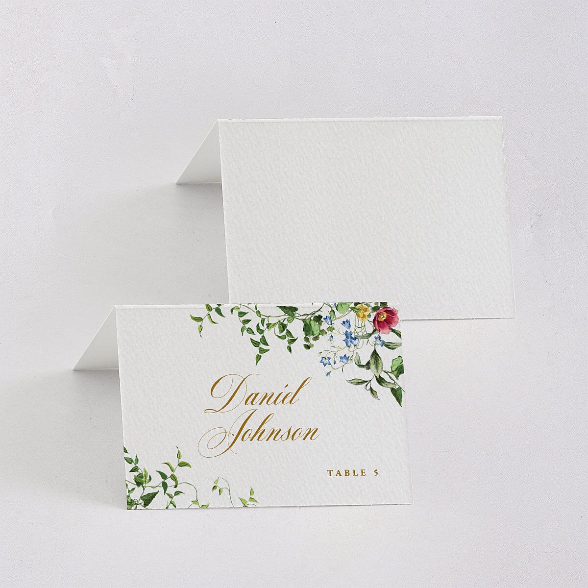 Opulent Garden Place Cards Scottish Green Signature