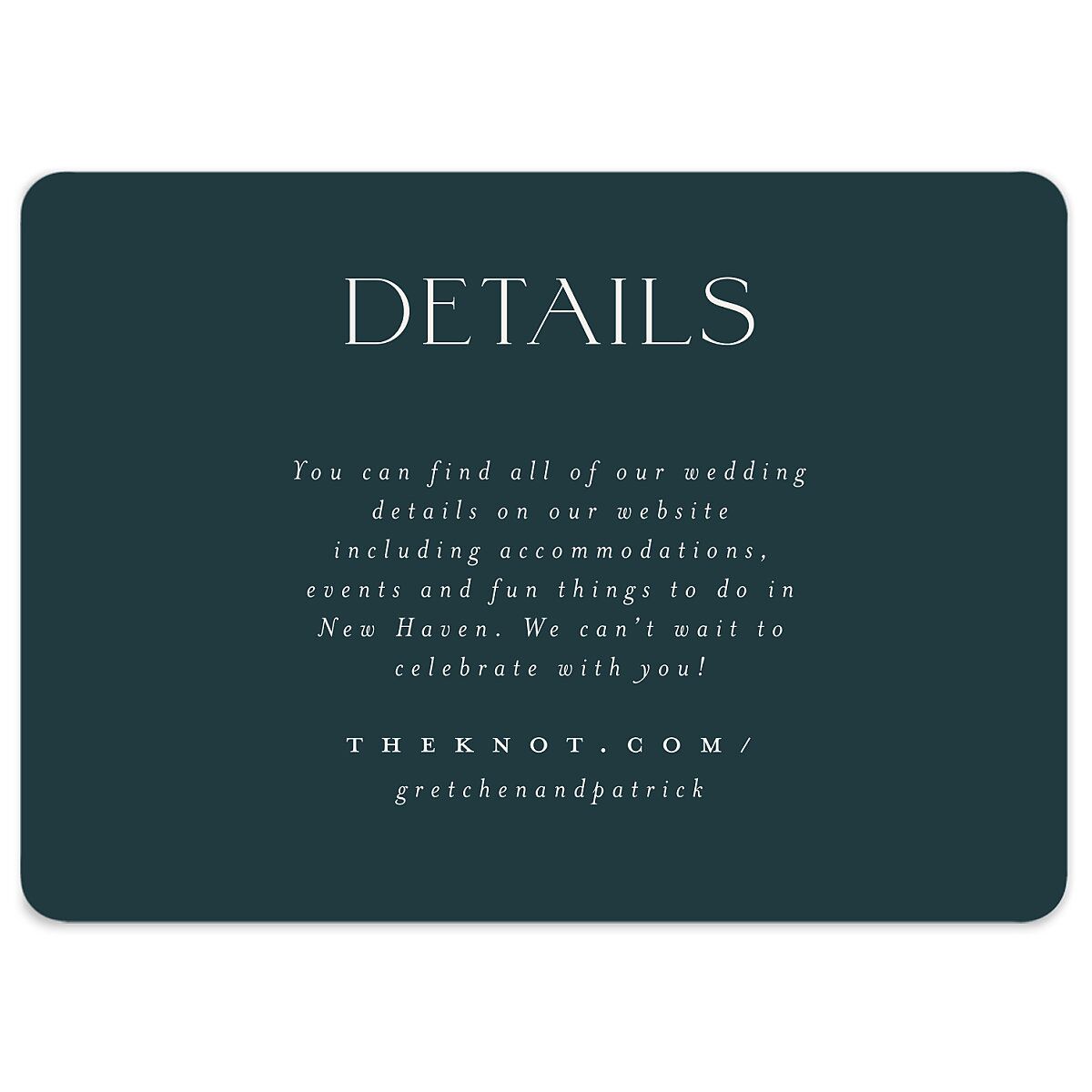 Storybook Filigree Wedding Enclosure Cards