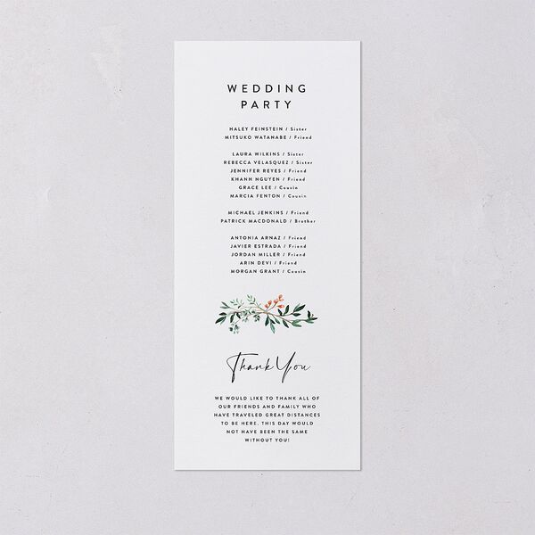 Rustic Arch Wedding Programs Forest Signature