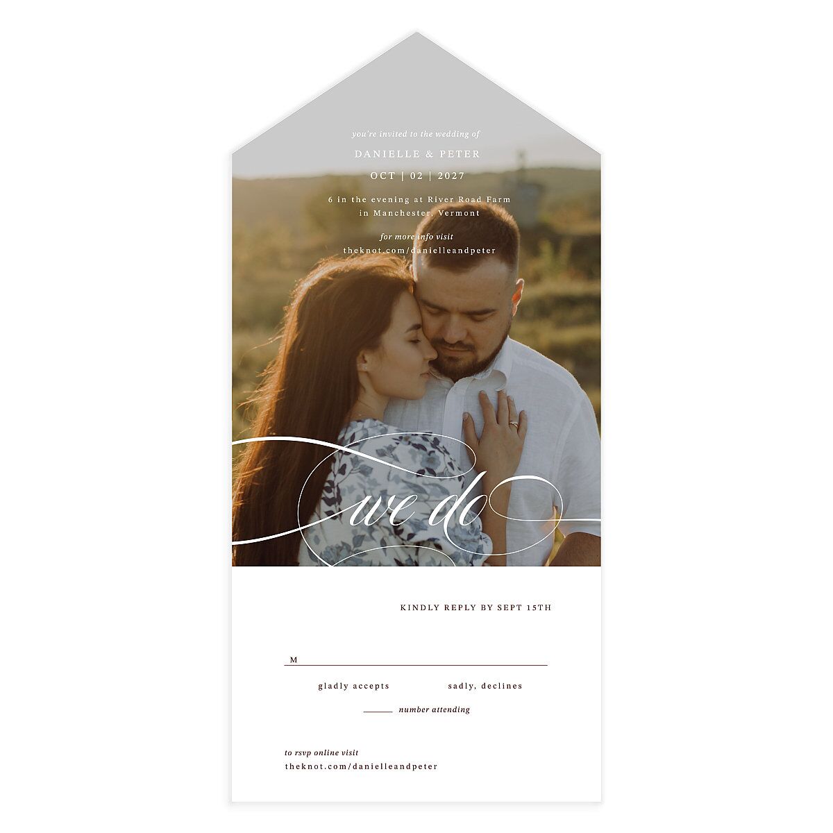 Photo Vow All-in-One Wedding Invitations