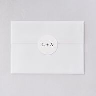 Natural Palette Wedding Stickers Pure White Circle