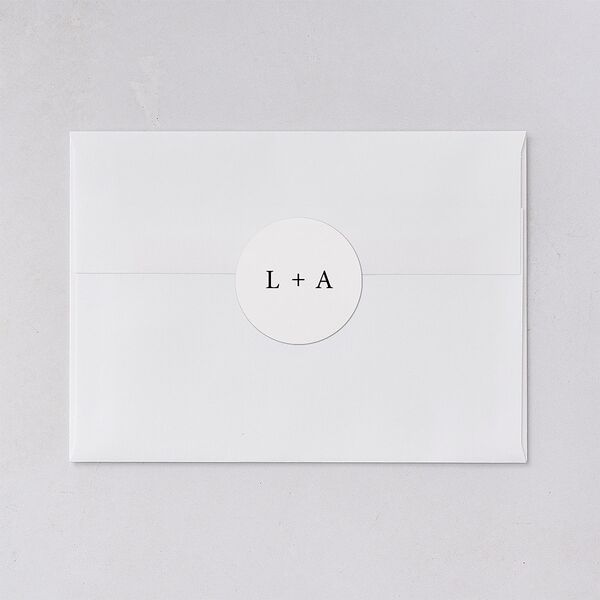 Natural Palette Wedding Stickers Pure White Circle