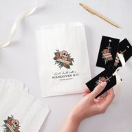 Til Death Tattoos Favor Gift Tags Midnight Signature