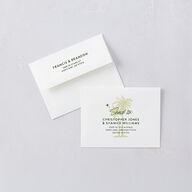 Retro Tropical Destination Thank You Cards Pear