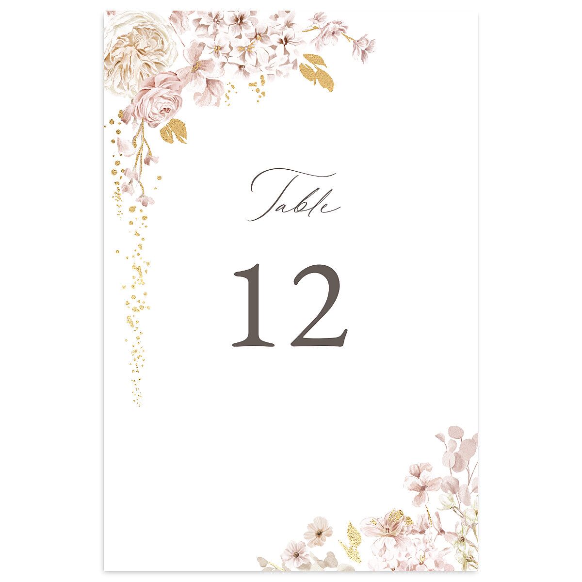 Luxury Floral Table Numbers