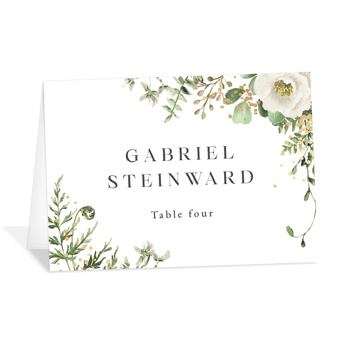 Gilded Fern Frame Place Cards