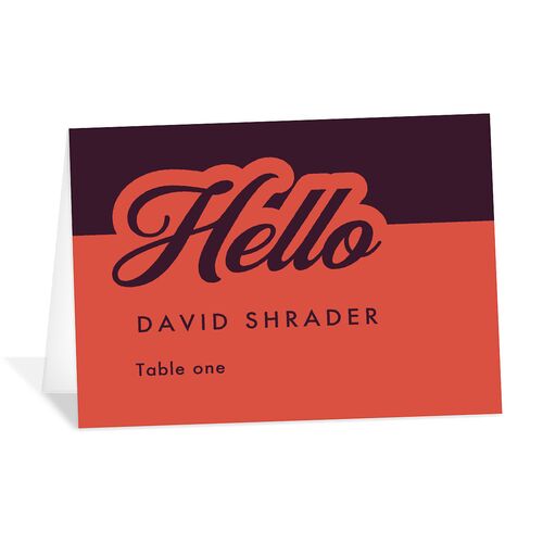 Our Day Place Cards Bordeaux Signature