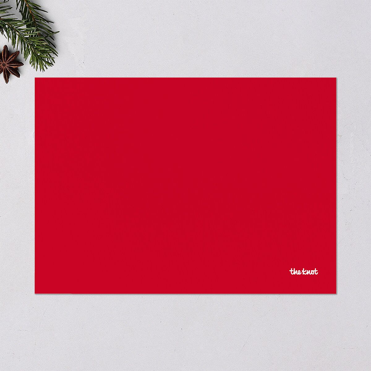 Happy Lunar New Year Holiday Cards Ruby Signature Blank Landscape Standard