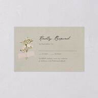 Scrapbook Photo All-in-One Wedding Invitations Thyme Signature Light Both Recipient and Return Addresses No