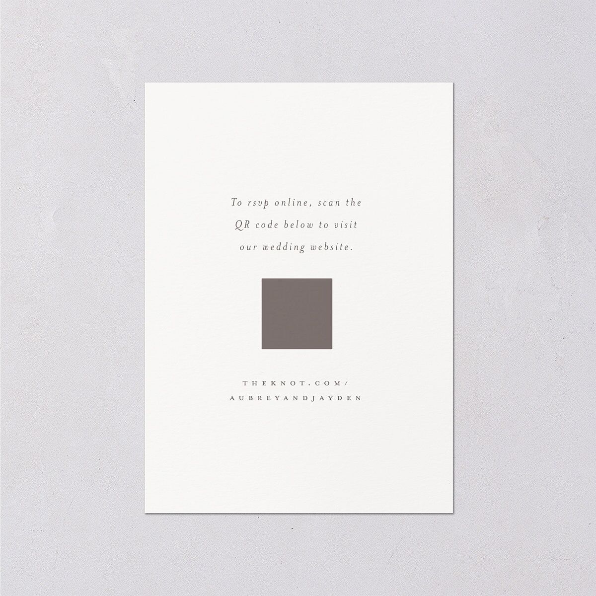 Minimal Wildflower Wedding Response Cards Gold Off-White Signature Standard