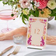 Indian Majestic Legacy Elephants Table Numbers Mulberry Signature