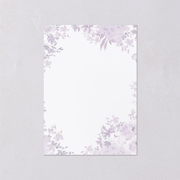 Monochrome Blooms Wedding Enclosure Cards Gold Sheer Lilac Signature Standard