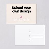 Upload Your Own Design Portrait Photo Save the Date Postcards Pure White