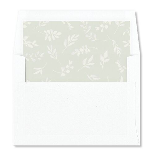 Leafy Garland Foil Envelope Liners Thyme Standard