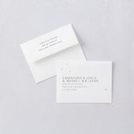 Starry Photo Save the Date Petite Cards Midnight Signature smooth Blank No Bracket