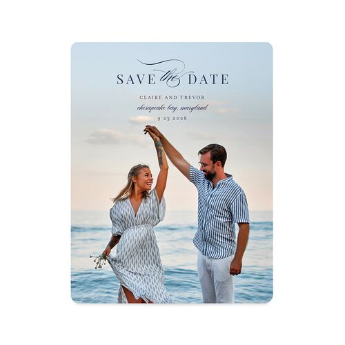 Elegant Lighthouse Save The Date Magnets Maritime Magnet Paper