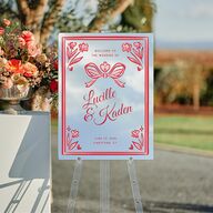 Vintage Heart Locket Mirrored Acrylic Welcome Sign Medium Crimson Mirrored Acrylic M Welcome Standard