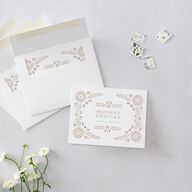 Papel Picado De Mexico Thank You Cards Taupe