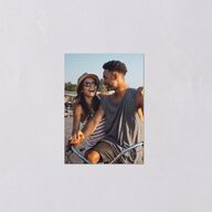 Color Pop Retro Photo QR Code RSVP Cards Sand Signature Standard