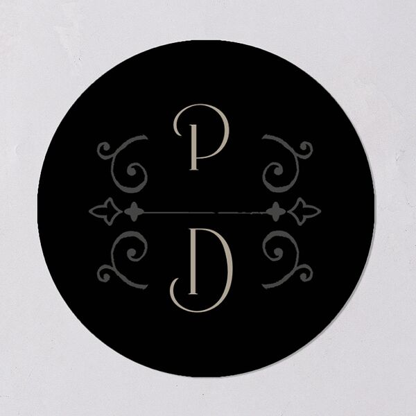 Gothic Gate Wedding Stickers Licorice