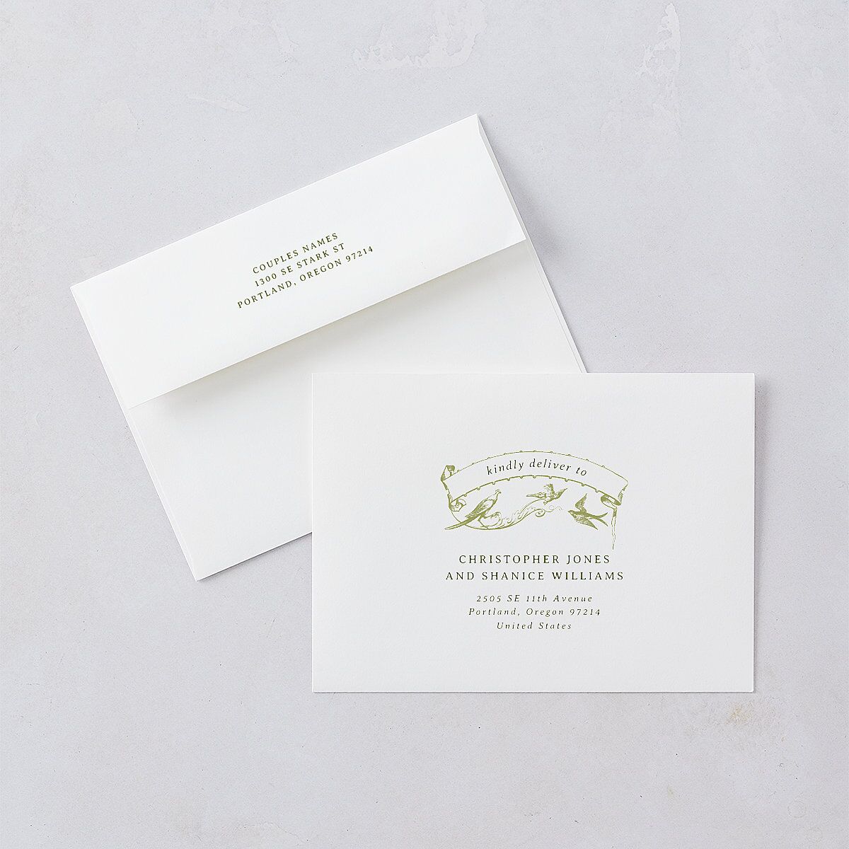 Vintage Toile Wedding Invitations Dark Camo Signature Blank No Standard