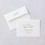 Vintage Toile Wedding Invitations Dark Camo Signature Blank No Standard