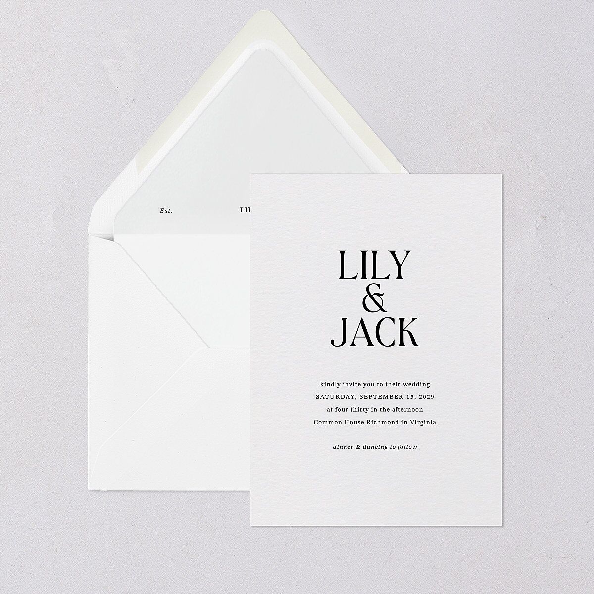 Elegant Minimalist Euro Envelope Liners Pure White Luxe