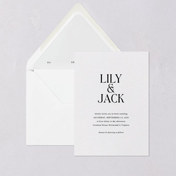 Elegant Minimalist Euro Envelope Liners Pure White Luxe