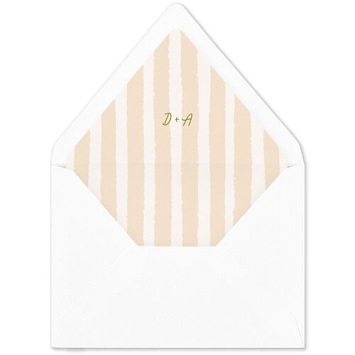 Eclectic Painted Stripes Euro Envelope Liners Pear Luxe